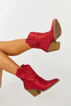 Red Rhinestone Cowgirl Boots