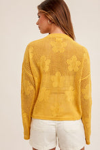 Floral Sweater-Dandelion Yellow