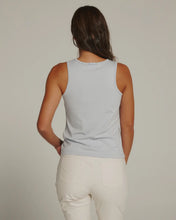 Relaxed Crewneck Tank-Ice Blue