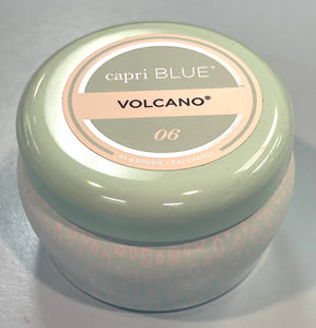 Volcano Aqua Printed Travel Tin
