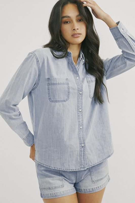 Boyfriend Denim Shirt