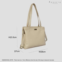 'debra' Off White Pebble Grain Real Leather Crossbody Shou