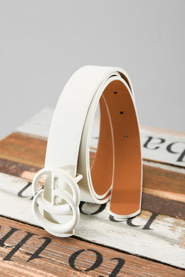 Matte Buckle Fashion Belt