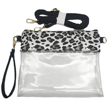 Fashion See Thru Transparent Clutch Crossbody Bag