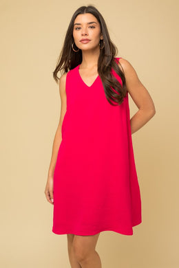 Hot Pink Swing Dress