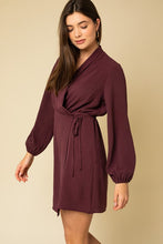 Red Bean Wrap Dress