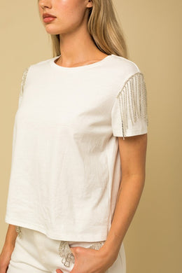 Crystal Fringe Top