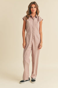 Indian Pink Utility Jumpsuit