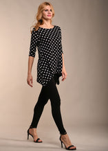 BW Polka Dot Sharkbite Sidetail Tunic