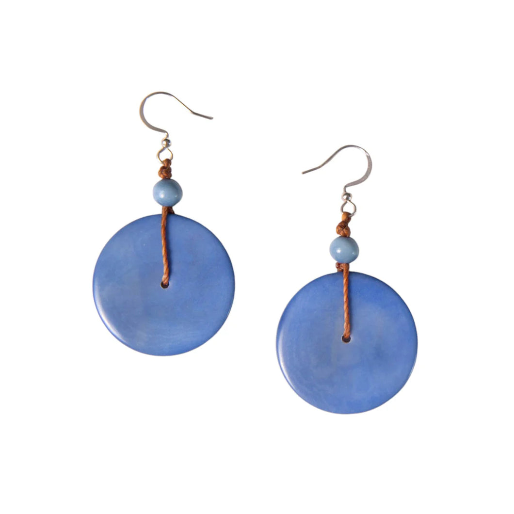 Tagua-Cooper Earrings