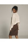 TORY CROPPED CARDIGAN-Cream