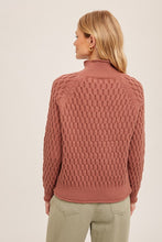 Marsala Cable Sweater