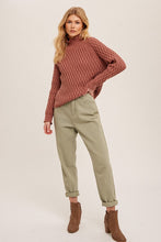 Marsala Cable Sweater