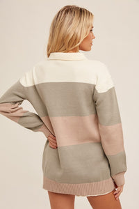 Colorblock Comfort Sweater Tunic