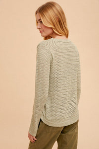 Sage Loose Knit Sweater