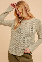 Sage Loose Knit Sweater