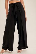 Overlapping Pants-Black