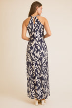 Navy/Cream Floral Maxi Dress