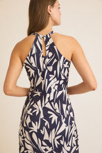 Navy/Cream Floral Maxi Dress