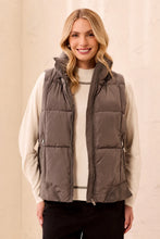 Puffer Vest w/Removable Hood-Tornado
