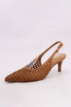 Margarita Sling Heels-Tabacco Suede
