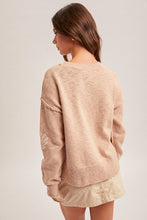 Seashell Motif Sweater-Mauve