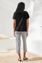 Dolman Knit Top W/Pocket-Black