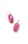 ELLE DROP EARRINGS GOLD AZALEA ILLUSION