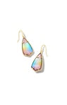 CAMRY DROP EARRINGS GOLD YELLOW WATERCOLOR ILLUSION