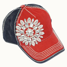 Sunflower Bejeweled Glitz USA Cap