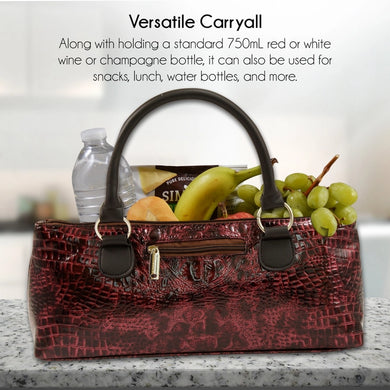 Wine Clutch | Wine Purse Croc Design