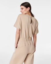 AirEssentials Cropped Wide-Leg Jumpsuit-Tahini