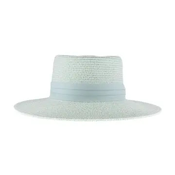 Pleated Trim Wide Brim