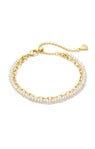 LOLO MULTI STRAND BRACELET GOLD WHITE PEARL