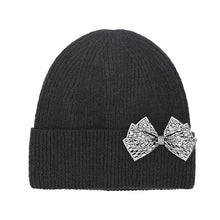 Rhinestone Bow Cuff C.C Beanie