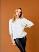 GISELE SATIN TOP-Beige