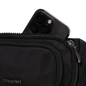 On The Go Belt Bag Waist Pack-Black Twill