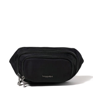 On The Go Belt Bag Waist Pack-Black Twill