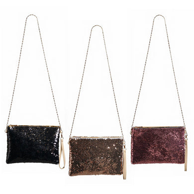 Midnight Sequin Crossbody/Clutch