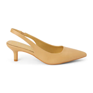 Grazia Slingback Heel-Natural