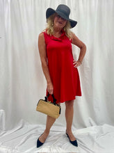 LuLuB-V-Neck Ruffle Dress-CRE