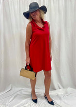 LuLuB-V-Neck Ruffle Dress-CRE