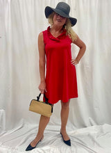 LuLuB-V-Neck Ruffle Dress-CRE