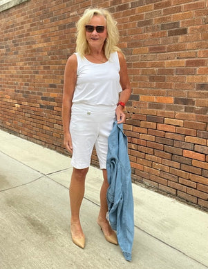 LuLuB Scoop Tank-White