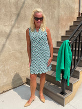 LuLuB Scallop V-Neck & Hem Dress-GDEN
