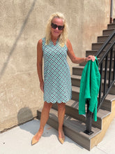LuLuB Scallop V-Neck & Hem Dress-GDEN