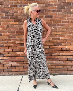 LuLuB Maxi Ruffle Slvless Dress-GFBS