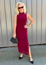 Wine Body-Con Dress