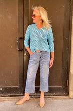 LuLuB V-Neck 3/4 Slv Top-RPNY