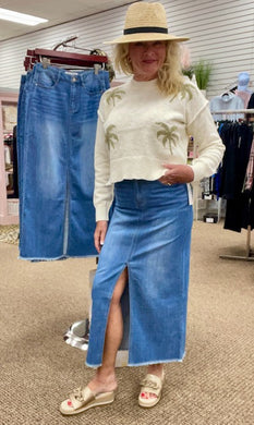 Brooke Hugging Denim Skirt